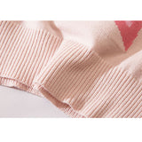 Kurzer Pullover aus Jacquard mit Pentagramm