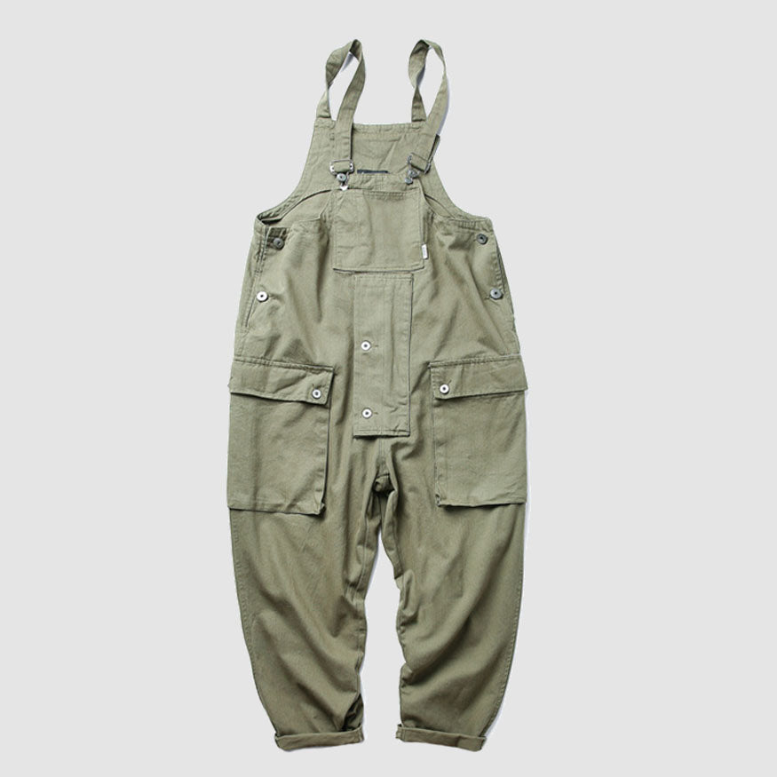Multi-Pocket Bib Overalls