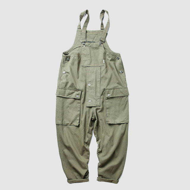 Multi-Pocket Bib Overalls