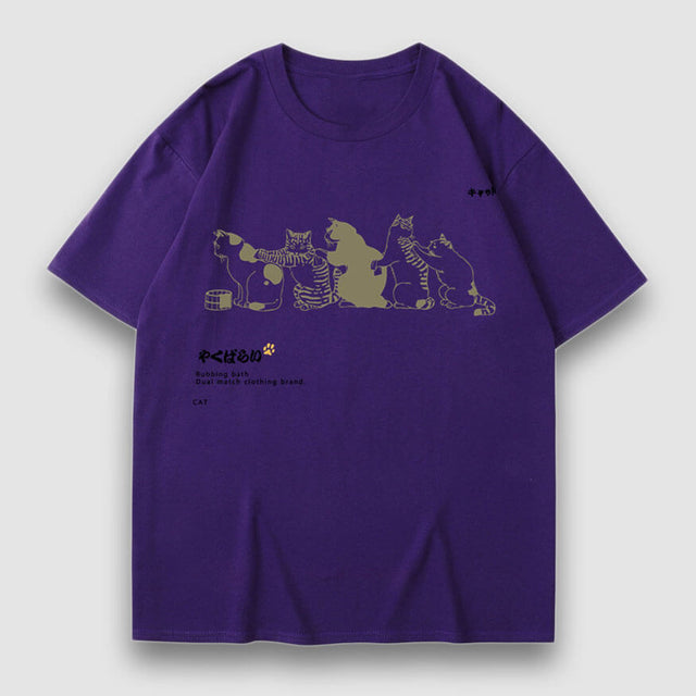 T-Shirt mit Cartoon-Nudel-Print