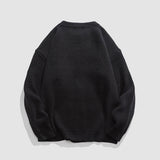 Pullover mit Rundhalsausschnitt und Landschaftsmalerei
