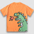 T-Shirt mit feuerspeiendem Dinosaurier-Print