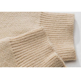 Pullover mit Rundhalsausschnitt und Landschaftsmalerei