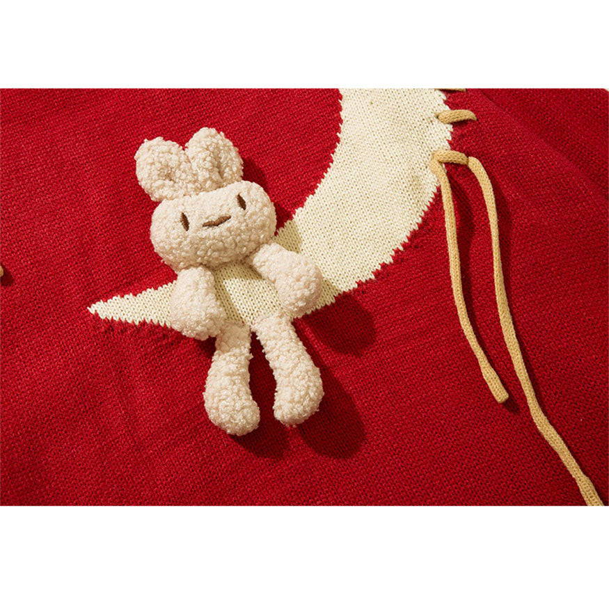 Mond &amp; Hase Puppe Pullover