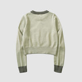 Kurzer Pullover aus Jacquard mit Pentagramm