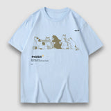 T-Shirt mit Cartoon-Nudel-Print