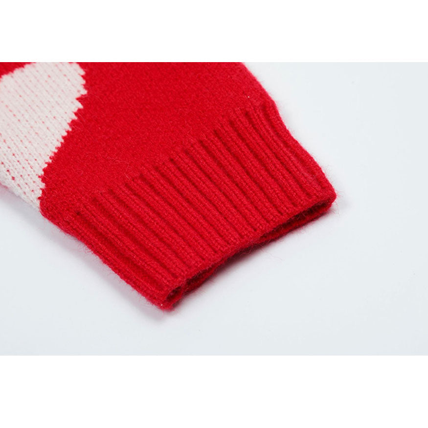 Lindo suéter Cardigan con patrón de zanahoria