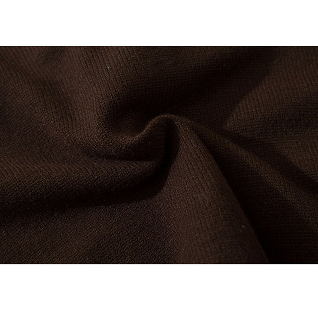 Kurzer Pullover mit Neckholder-Stickerei und Quaste