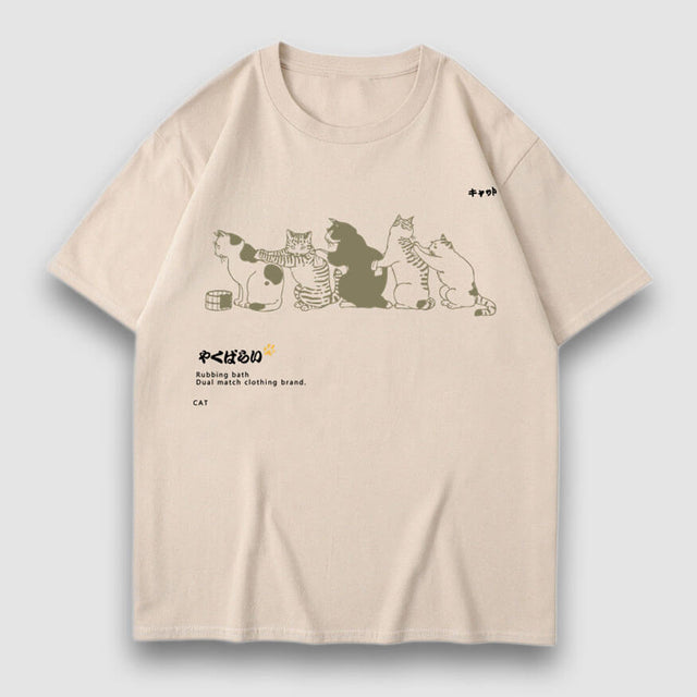 T-Shirt mit Cartoon-Nudel-Print