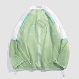Buchstabenbedruckte sonnendichte QD-Jacke
