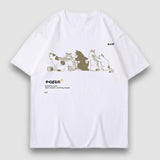 T-Shirt mit Cartoon-Nudel-Print