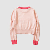 Kurzer Pullover aus Jacquard mit Pentagramm