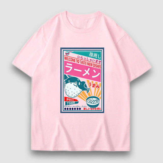 Dishes Poster Cartoon Print Tee