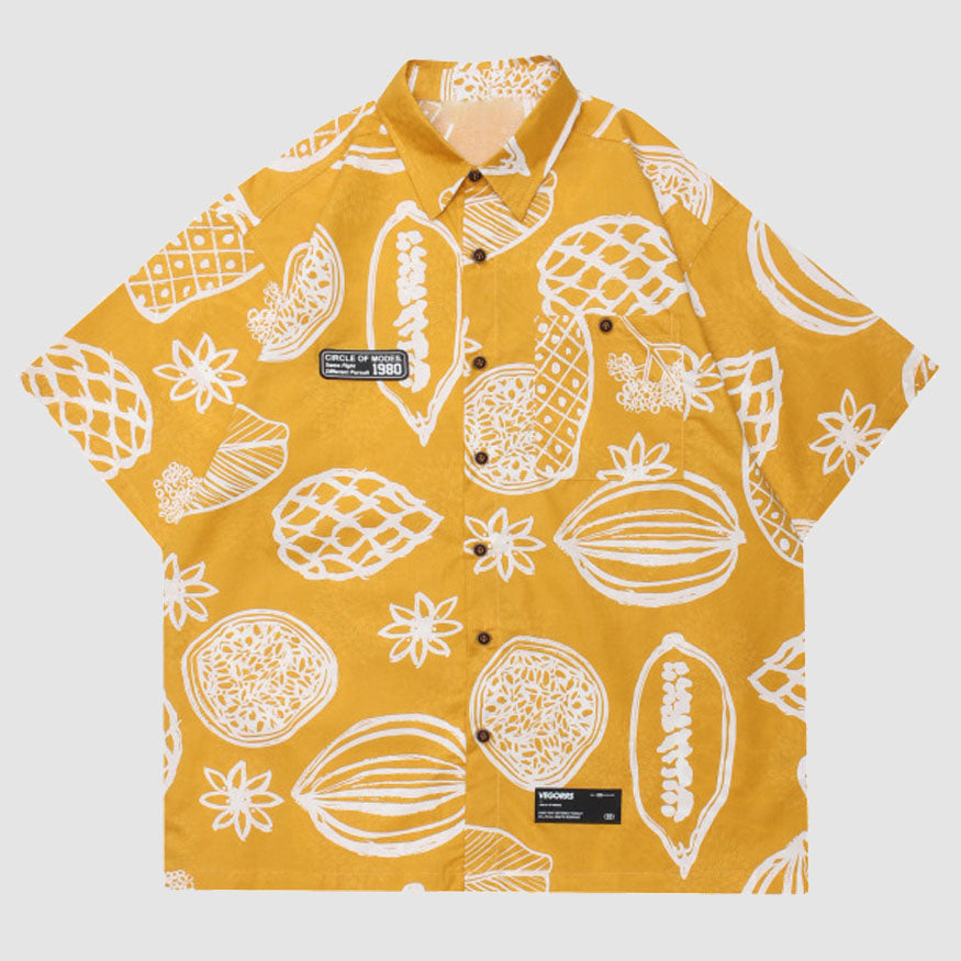 Frucht-Graffiti-Sommer-Shirt