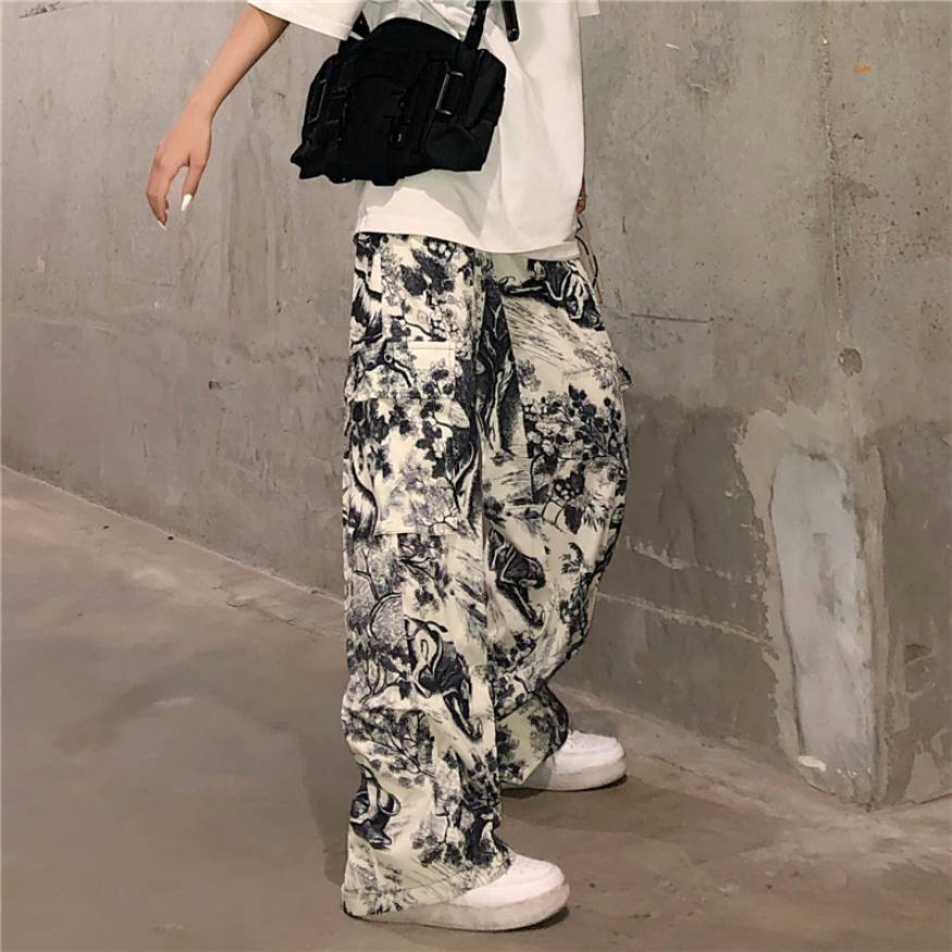 Pantalones con cordón para pintar con tinta