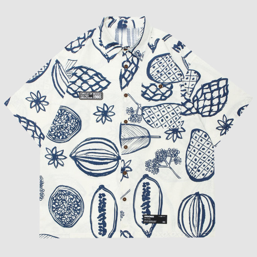 Frucht-Graffiti-Sommer-Shirt