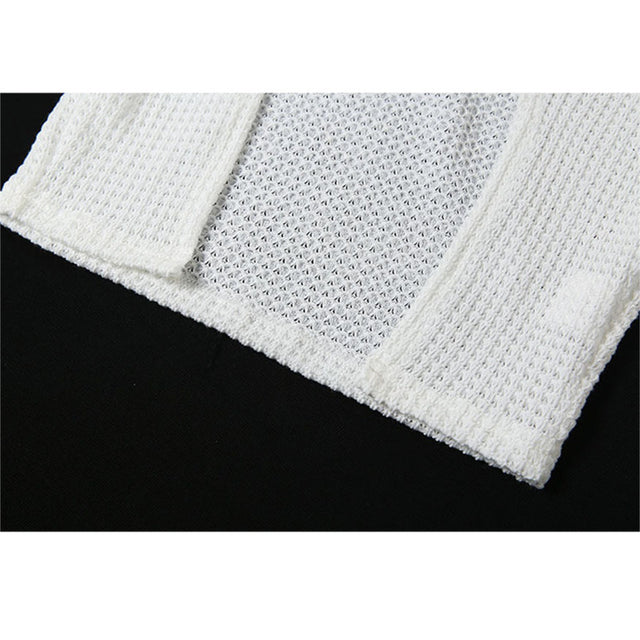 Zweiteiliges Crop-Top mit Schmetterlingsstickerei