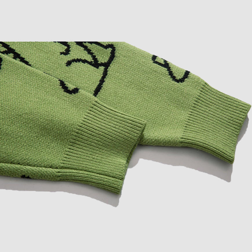 Suéter estampado de dinosaurios