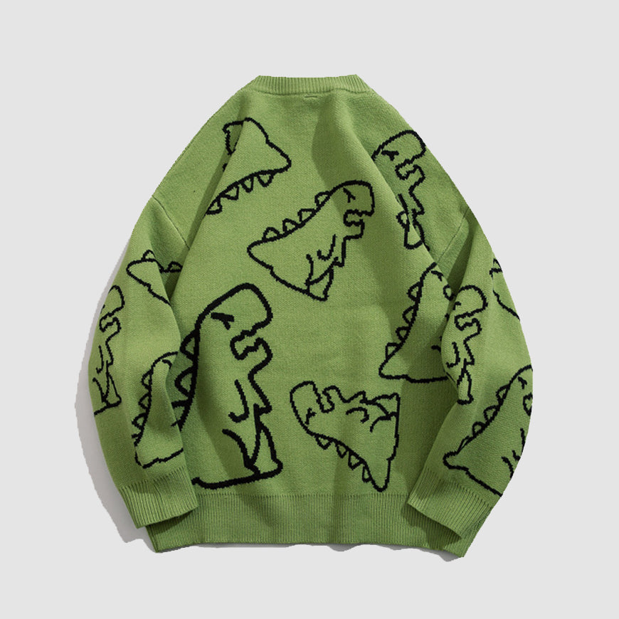 Suéter estampado de dinosaurios