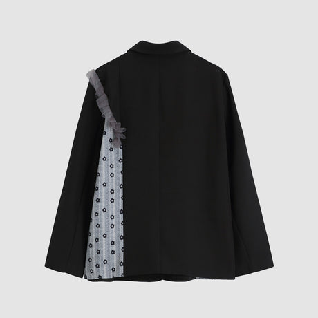 Blazer con encaje floral