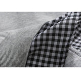 Gefälschtes Zwei-Karo-Sweatshirt mit Kragen