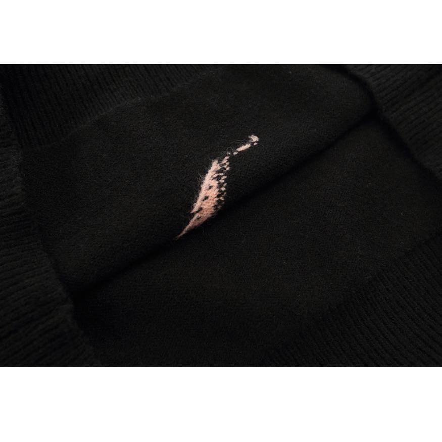 Detachable Color Block Zipper Sweater