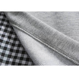 Gefälschtes Zwei-Karo-Sweatshirt mit Kragen