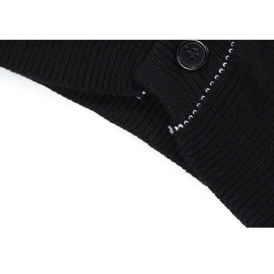 Suéter Cardigan con patrón de estrella de borla
