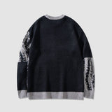 Pullover mit Herzmuster und Fadennähten