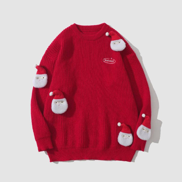 Süße Santa Puppe Pullover