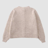 Tulip Embroidery Cardigan Sweater