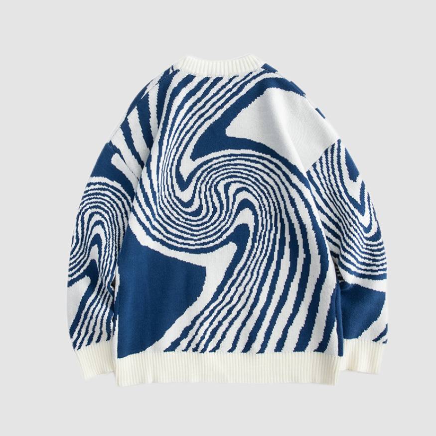 Jacquard-Pullover mit Jahresringen