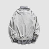 Gefälschtes Zwei-Karo-Sweatshirt mit Kragen
