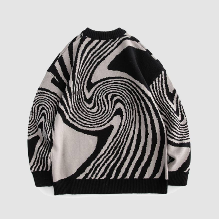 Jacquard-Pullover mit Jahresringen