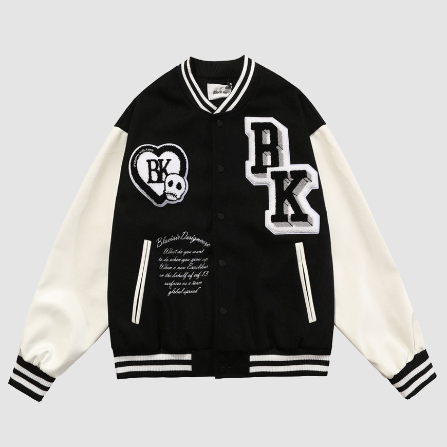 Color matching Armband Varsity Jackets