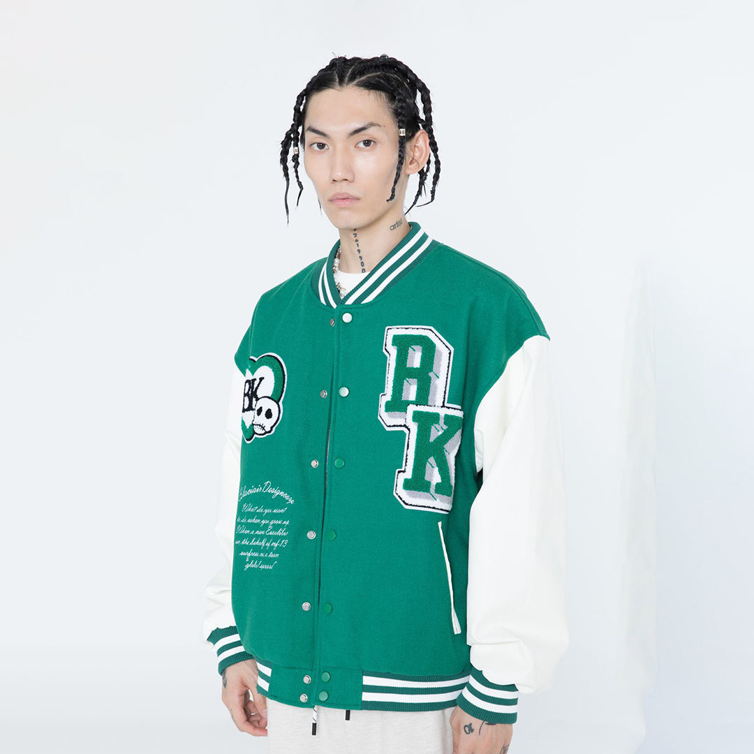 Color matching Armband Varsity Jackets