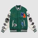 Schädel-Armband-Baseball-Jacke