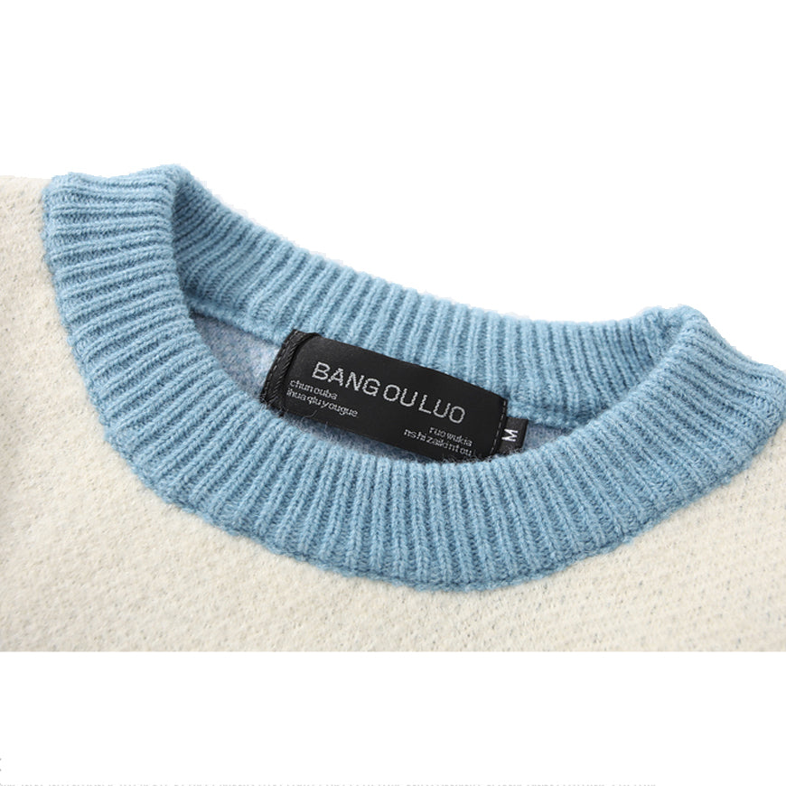 Gestreifter Pullover mit Farbverlauf