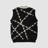 Liebe Jacquard Weste Pullover