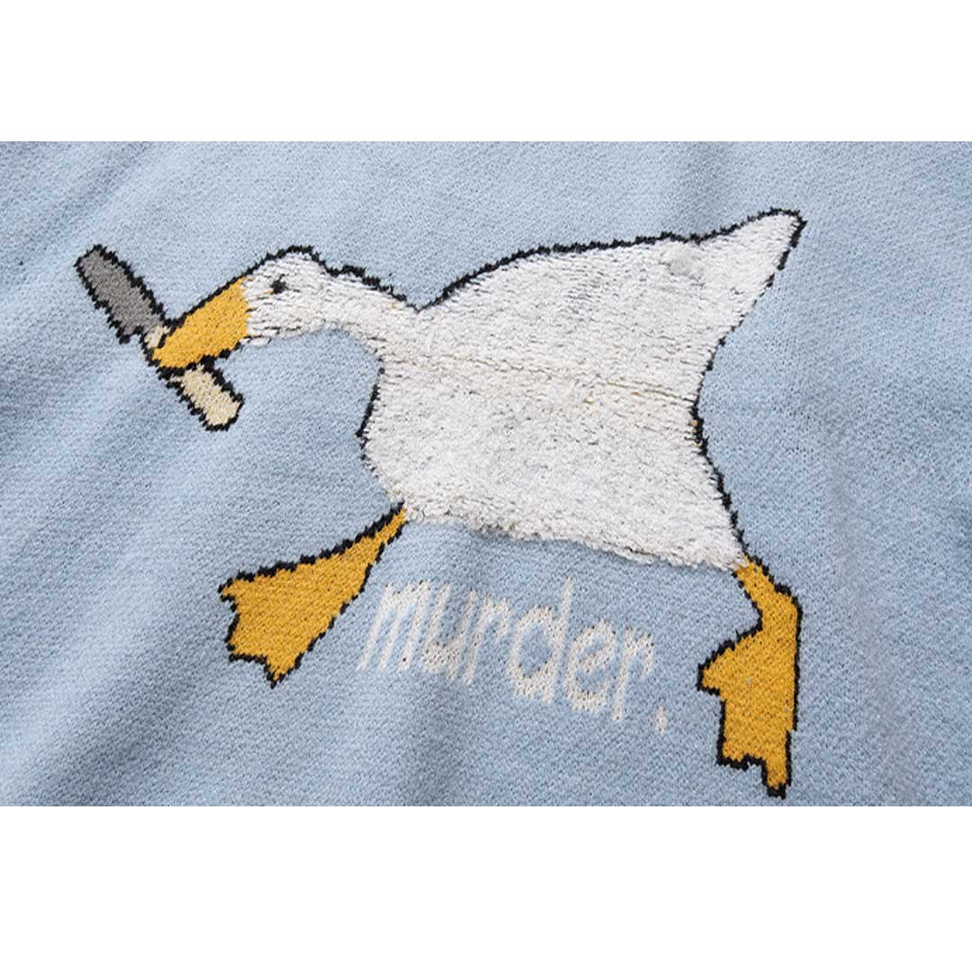 Pullover mit Gans-Print