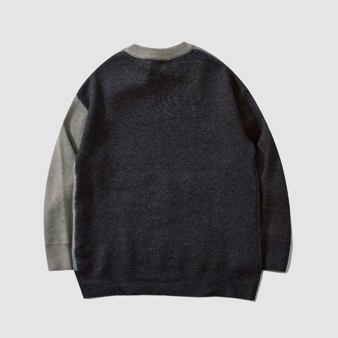 Pullover mit Segelboot-Stickerei