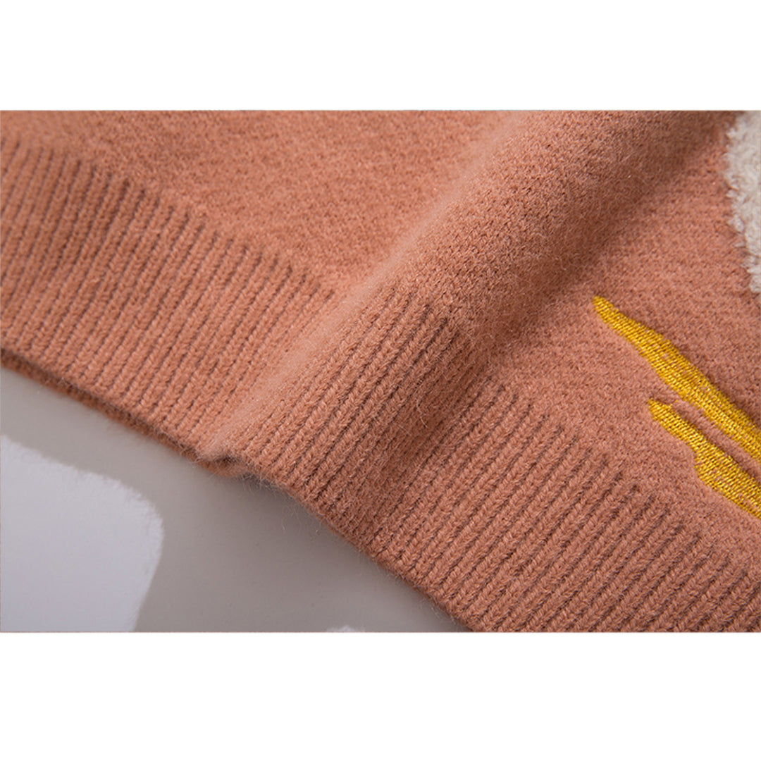 Gans gestrickter Pullover