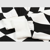 Plaid-Sweatshirt mit bestickten Buchstaben