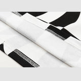 Plaid-Sweatshirt mit bestickten Buchstaben