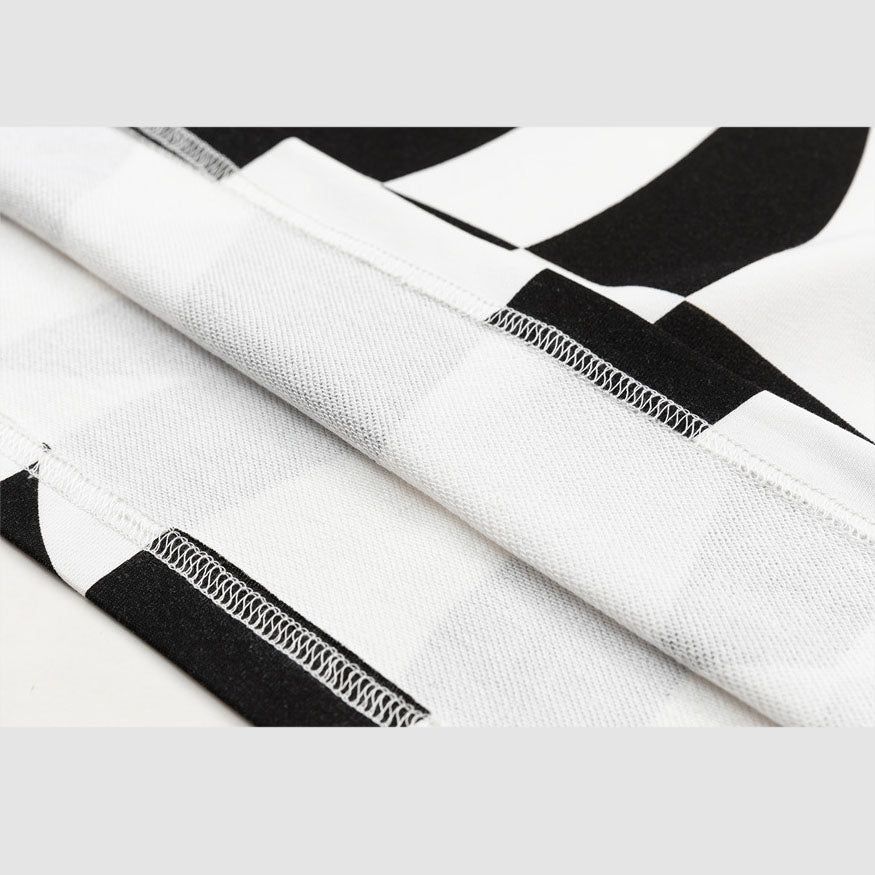 Sudadera con letras bordadas a cuadros