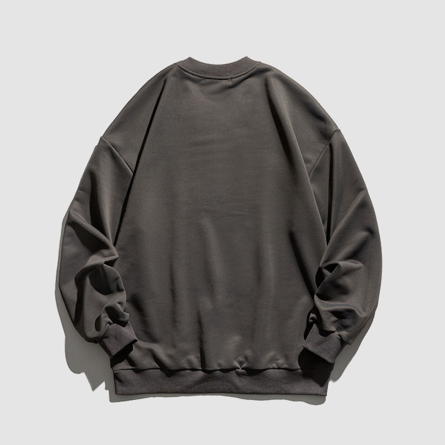 Sudadera con ilustración de puesta de sol