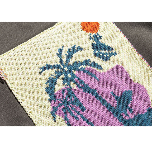 Sudadera con ilustración de puesta de sol