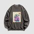Sudadera con ilustración de puesta de sol