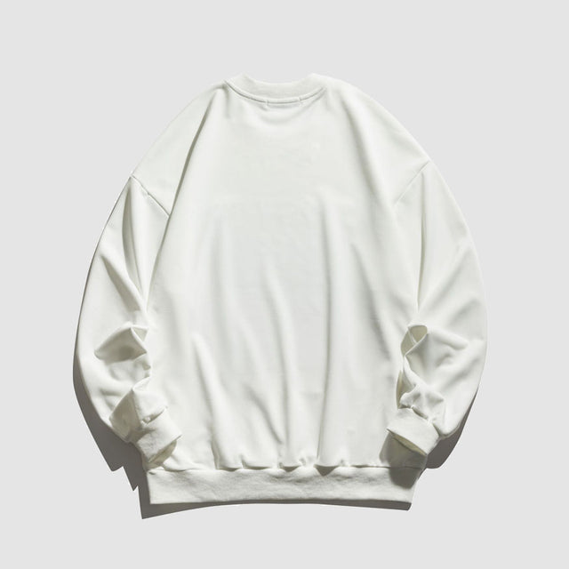 Sudadera con ilustración de puesta de sol